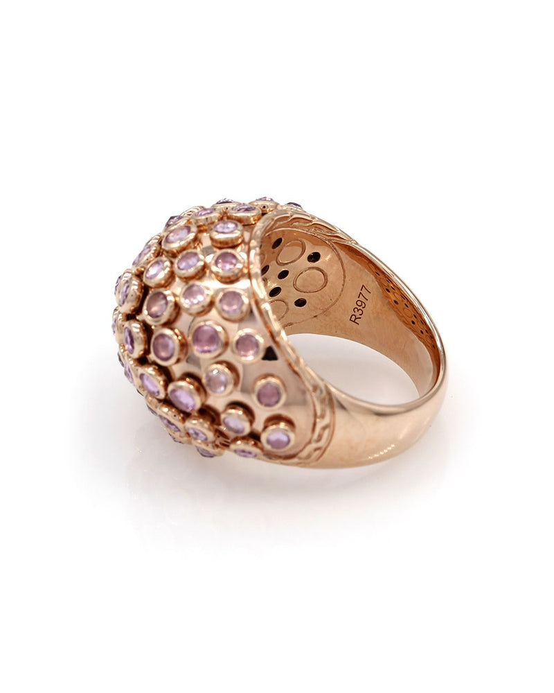 John Hardy Custom Pink Sapphire Dome Ring in Gold