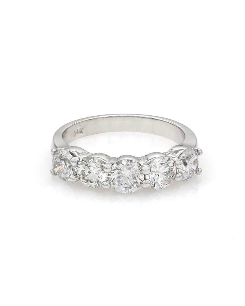 Five Stone Diamond Ring in Gold