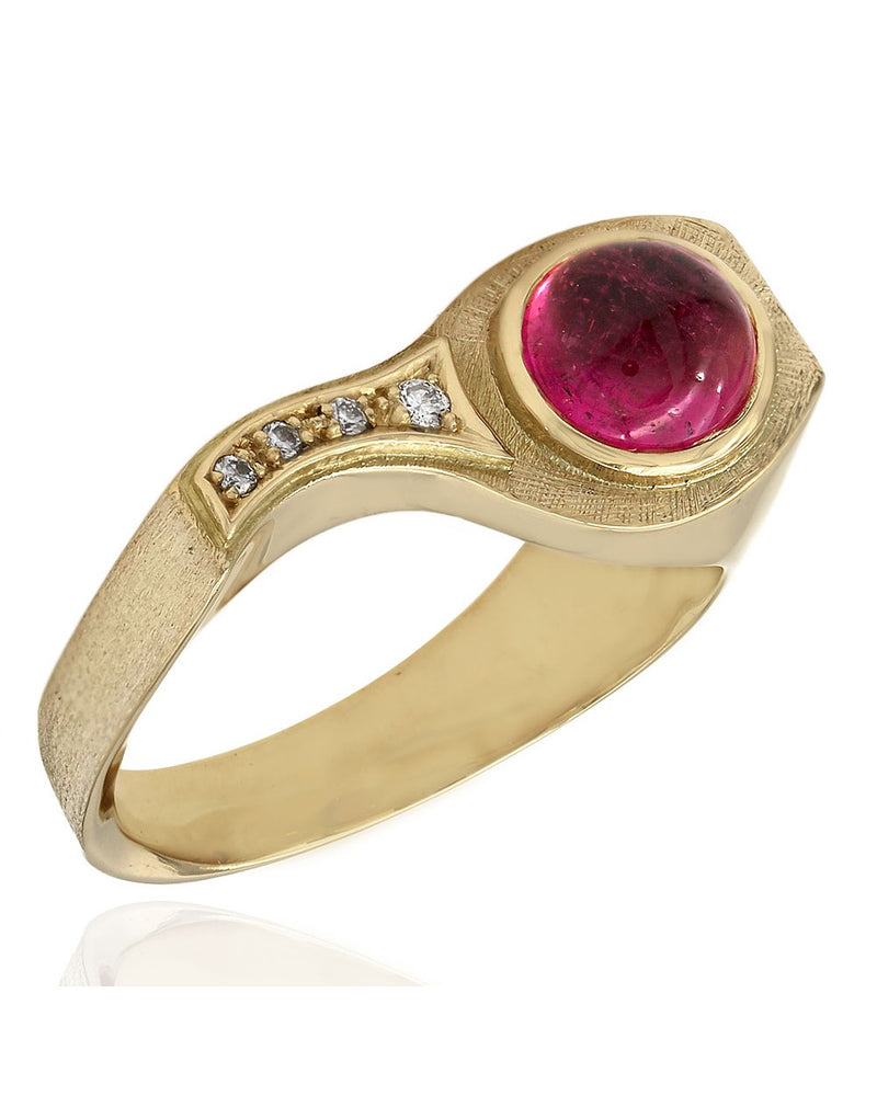 Harlado Burle Marx Pink Tourmaline and Diamond Ring