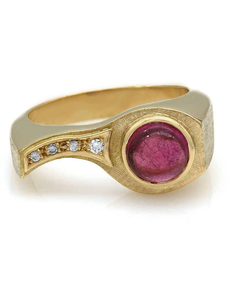 Harlado Burle Marx Pink Tourmaline and Diamond Ring