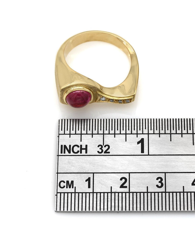 Harlado Burle Marx Pink Tourmaline and Diamond Ring