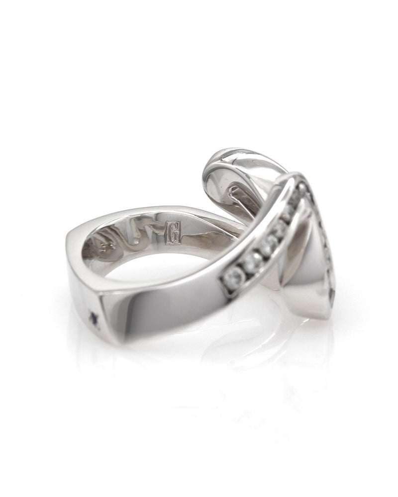 Gauthier Diamond Ribbon Ring in Gold