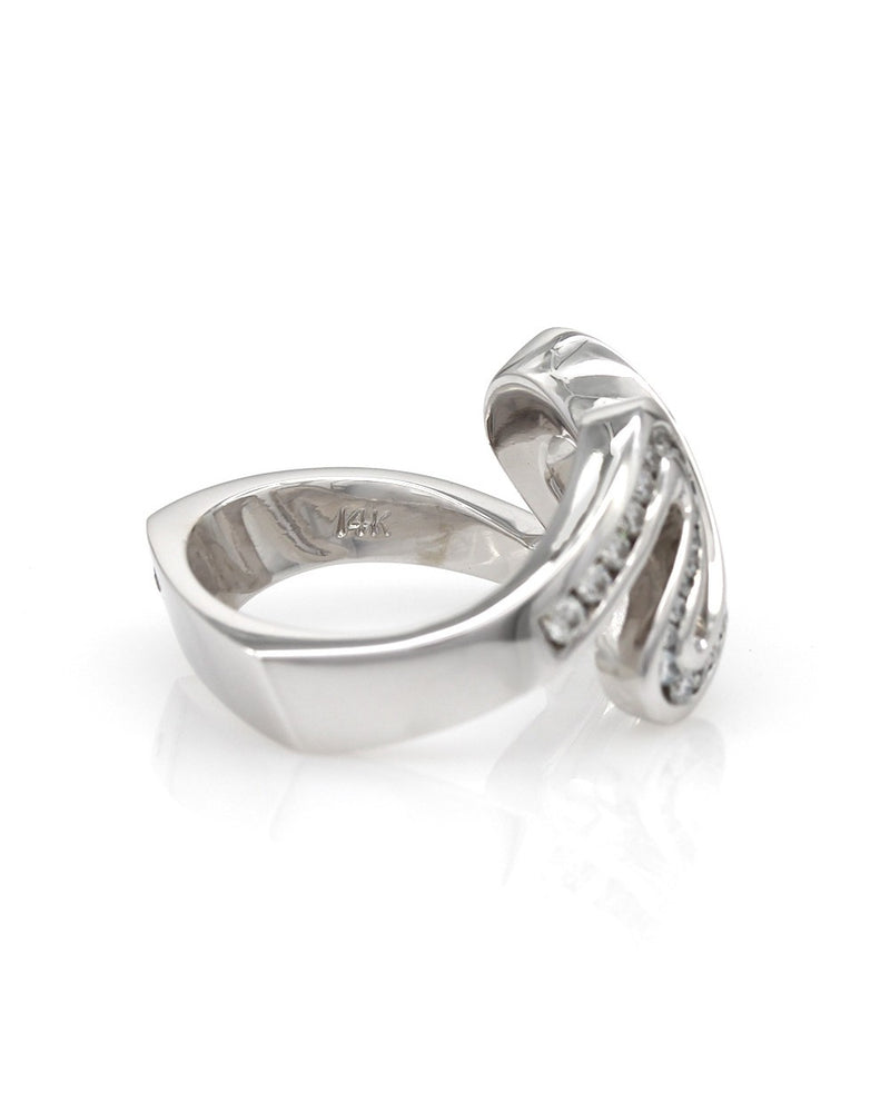 Gauthier Diamond Ribbon Ring in Gold