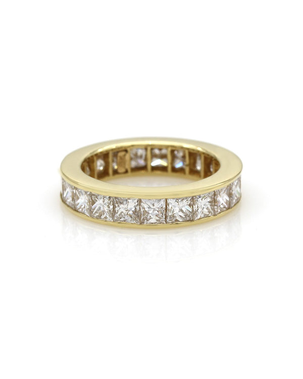 Princess Diamond Eternity Ring in Gold