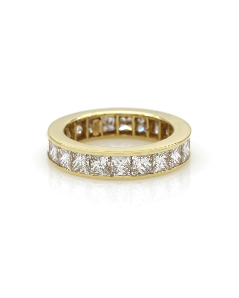 Princess Diamond Eternity Ring in Gold