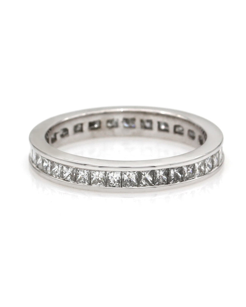 Princess Cut Diamond Eternity Ring in Gold