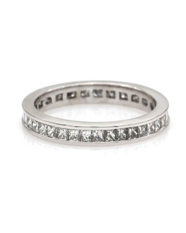 Princess Cut Diamond Eternity Ring in Gold