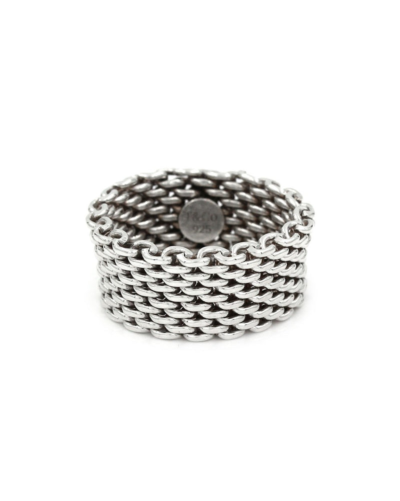 Somerset Mesh Ring in Sterling Silver