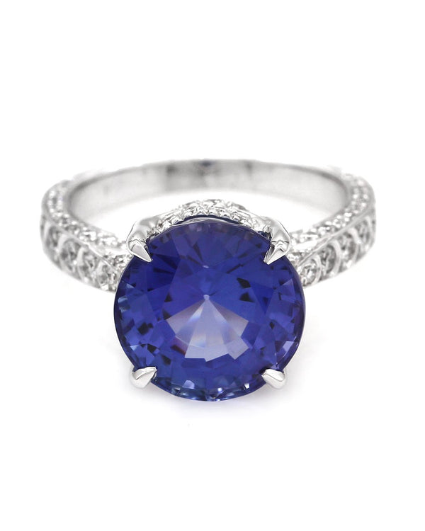 Tanzanite and Diamond Ring in Gold