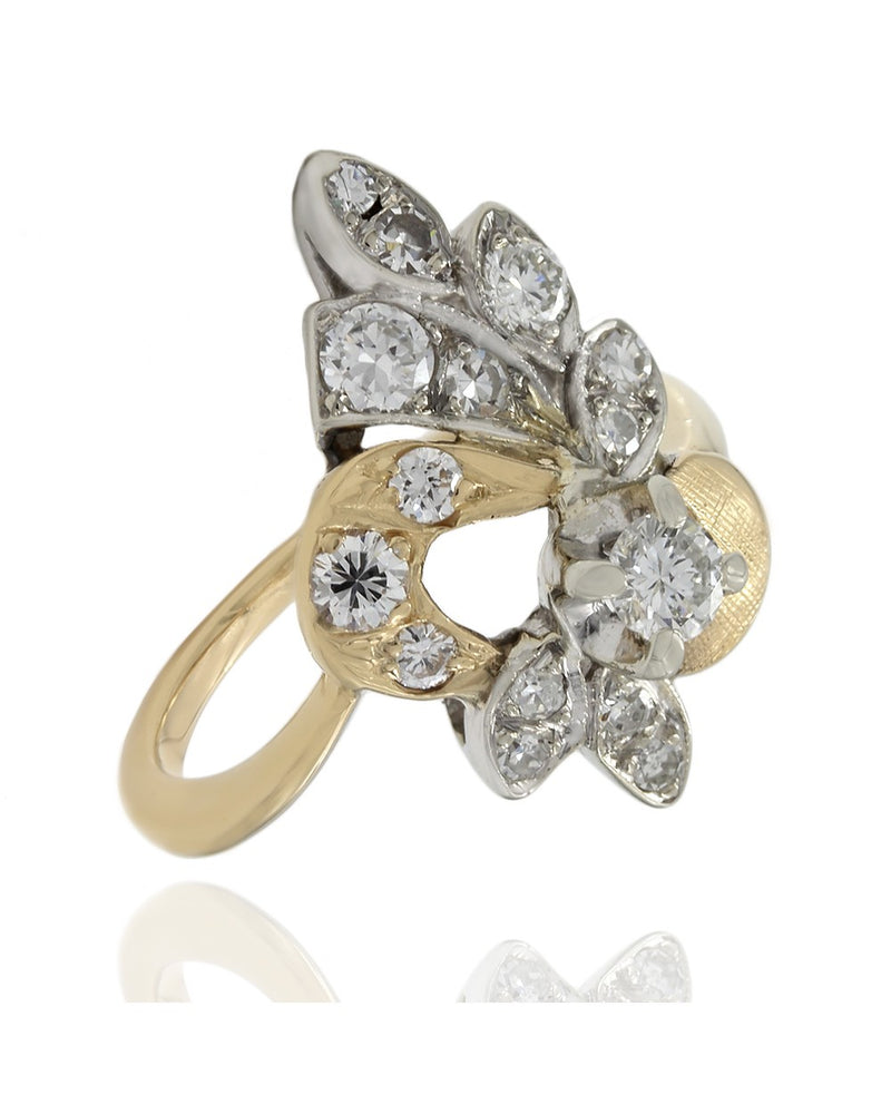 Diamond Cluster Ring in Gold