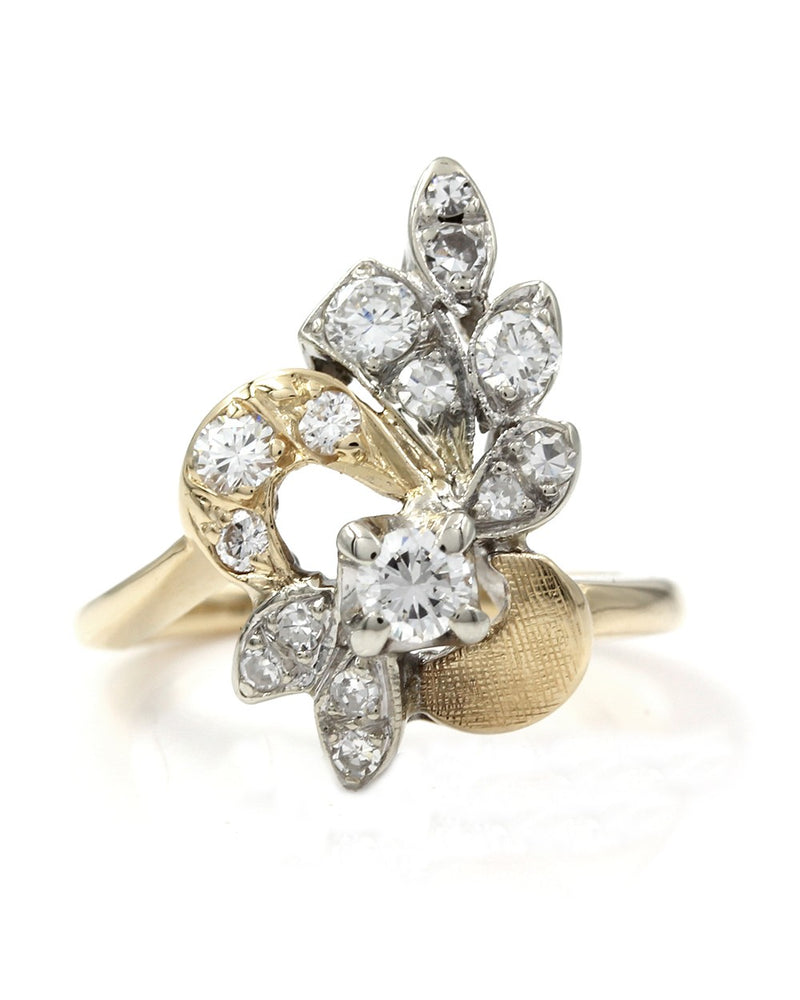Diamond Cluster Ring in Gold
