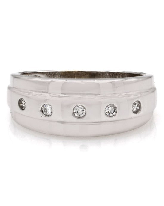 Five Stone Diamond Ring in Gold