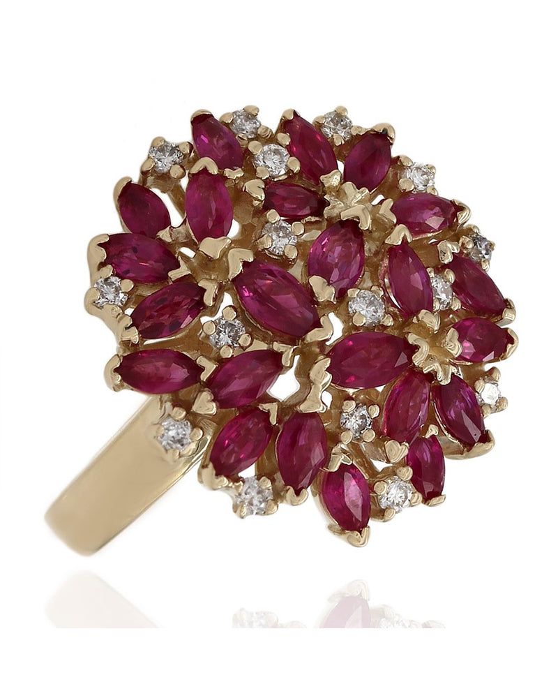 Ruby and Diamond Ring in Gold