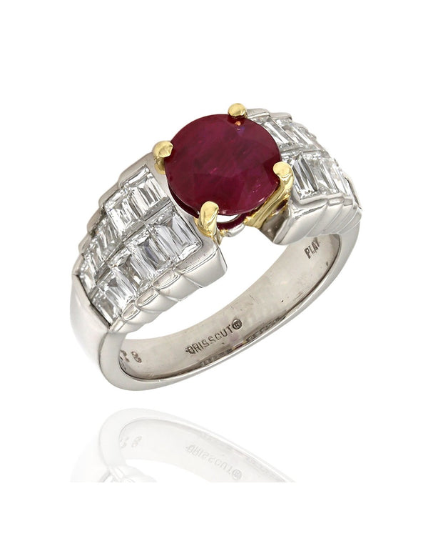 Ruby and Diamond Ring in Gold