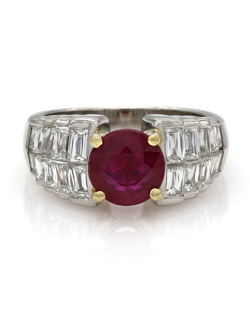 Ruby and Diamond Ring in Gold