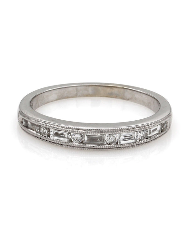 Channel Set Diamond Band in Gold