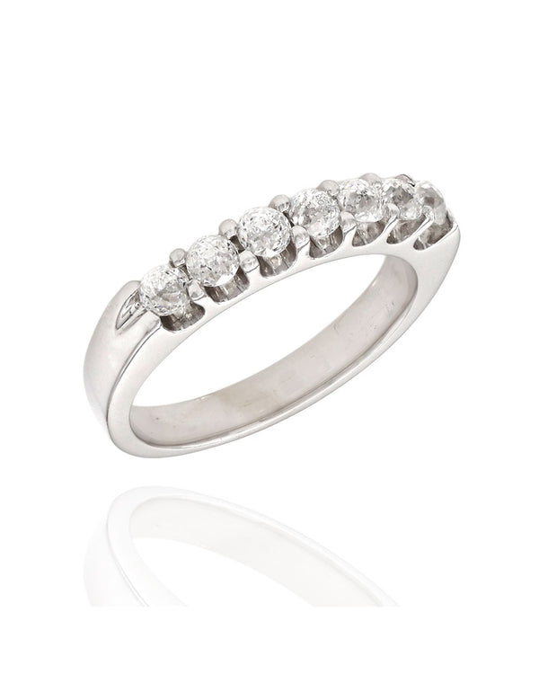 Seven Stone Diamond Ring in Gold