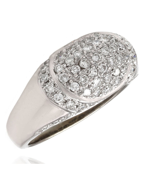 18KW Diamond Dome Ring