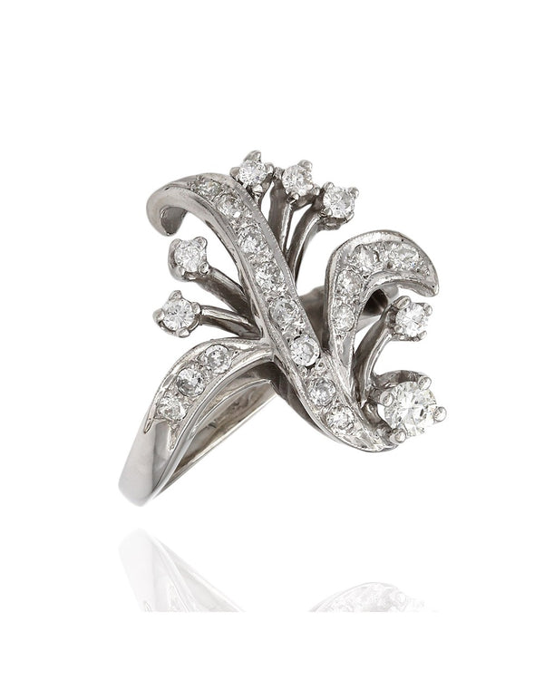 14KW Trompe l'oeil Diamond Ring