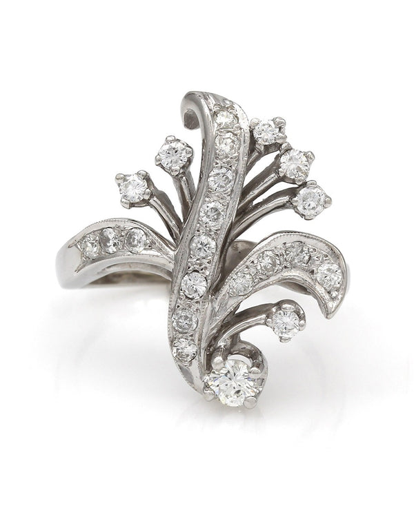14KW Trompe l'oeil Diamond Ring