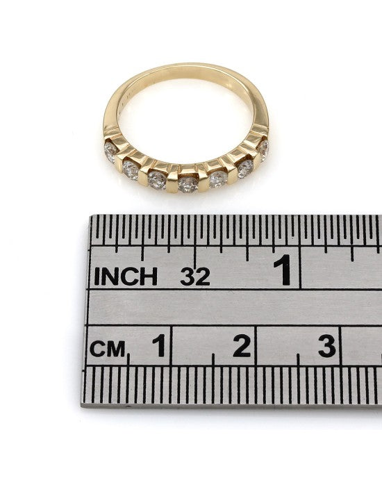 14KY Bar Set Diamond Ring
