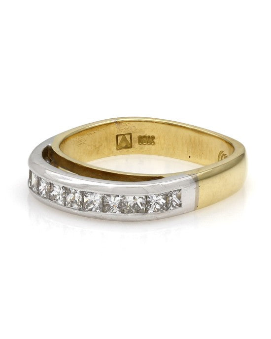 18K 2 Tier Princess Diamond Ring