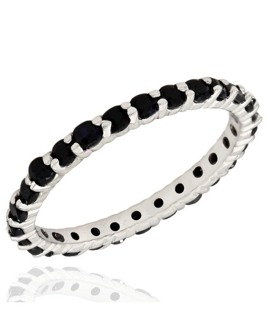 Sapphire Eternity Ring in White Gold