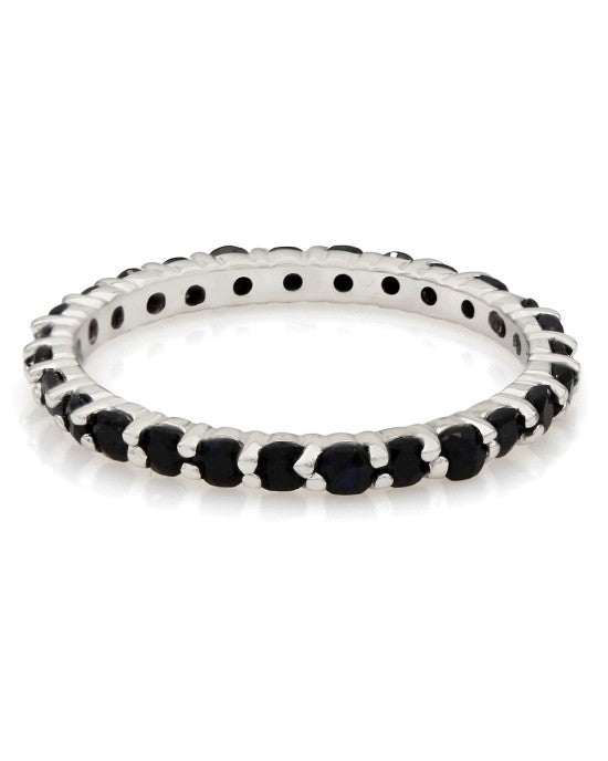 Sapphire Eternity Ring in White Gold