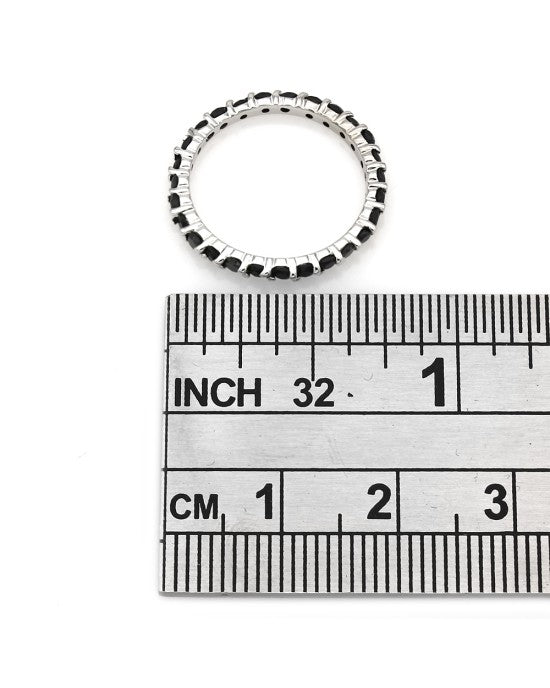 Sapphire Eternity Ring in White Gold