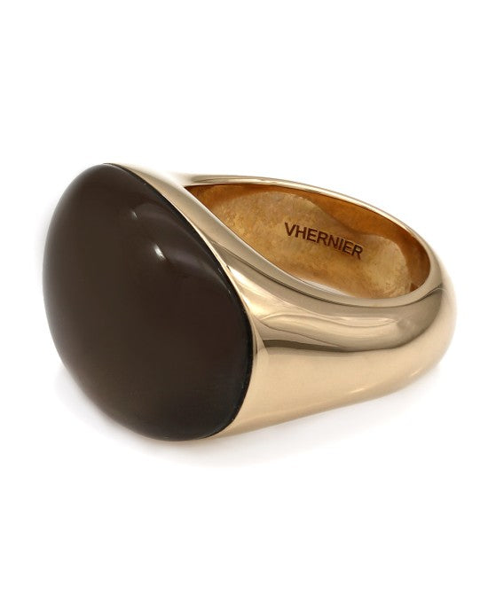 Vhernier Biscuit Smokey Rock Crystal Ring