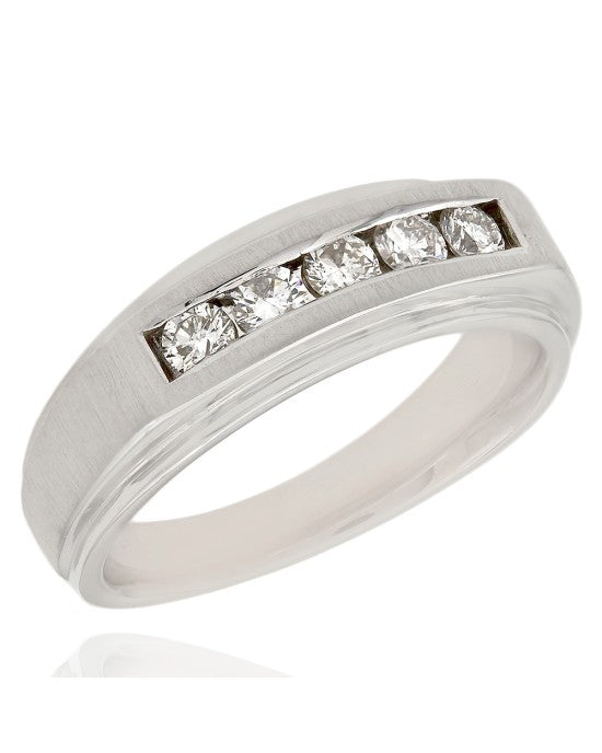 Gentleman's Channel Set Diamond Ring