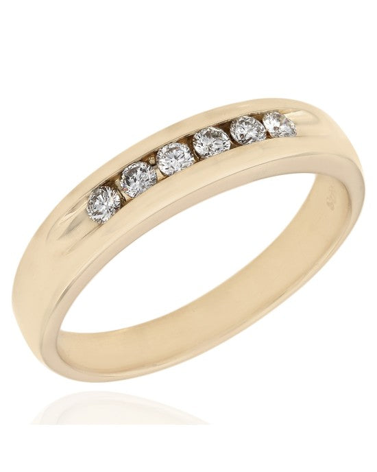 Gentleman's Channel Set Diamond Band Ring