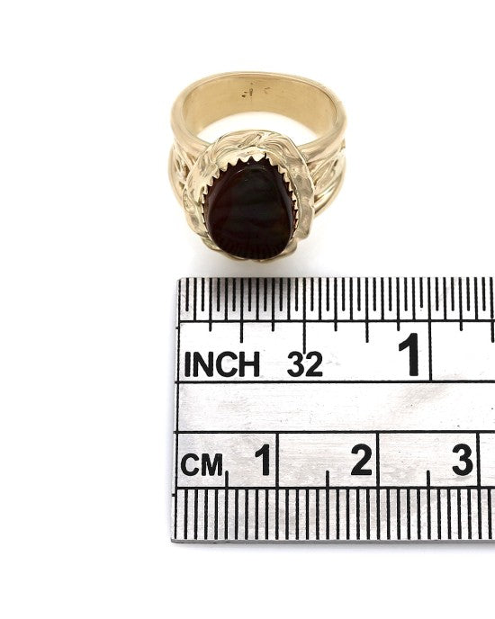 Fire Agate Ring in Gold