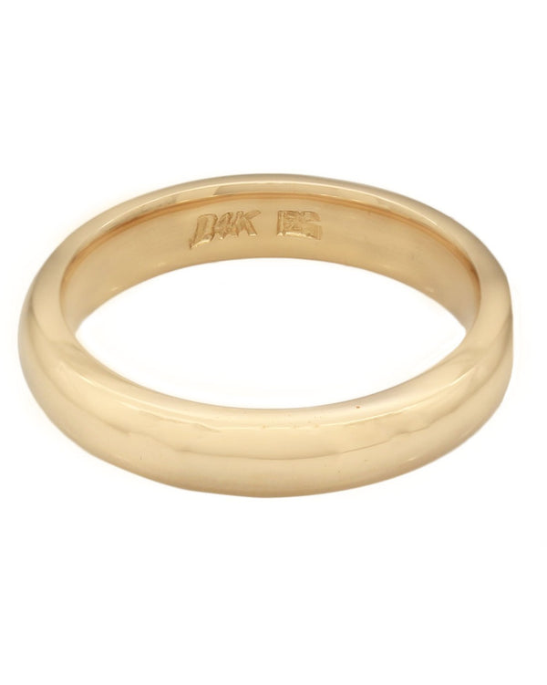 Half Round Comfort Band in Gold