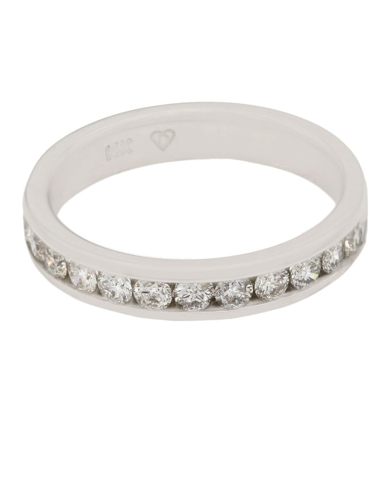 Channel Set Diamond Band in Gold