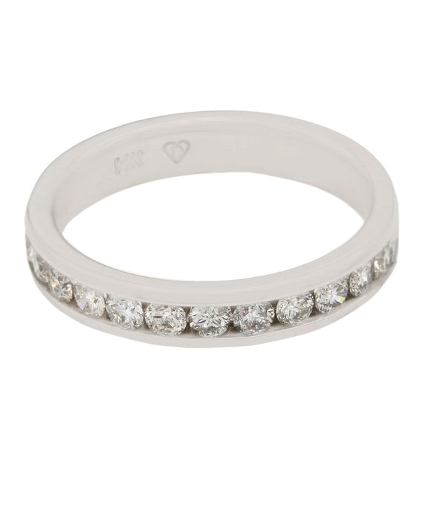 Channel Set Diamond Band in Gold