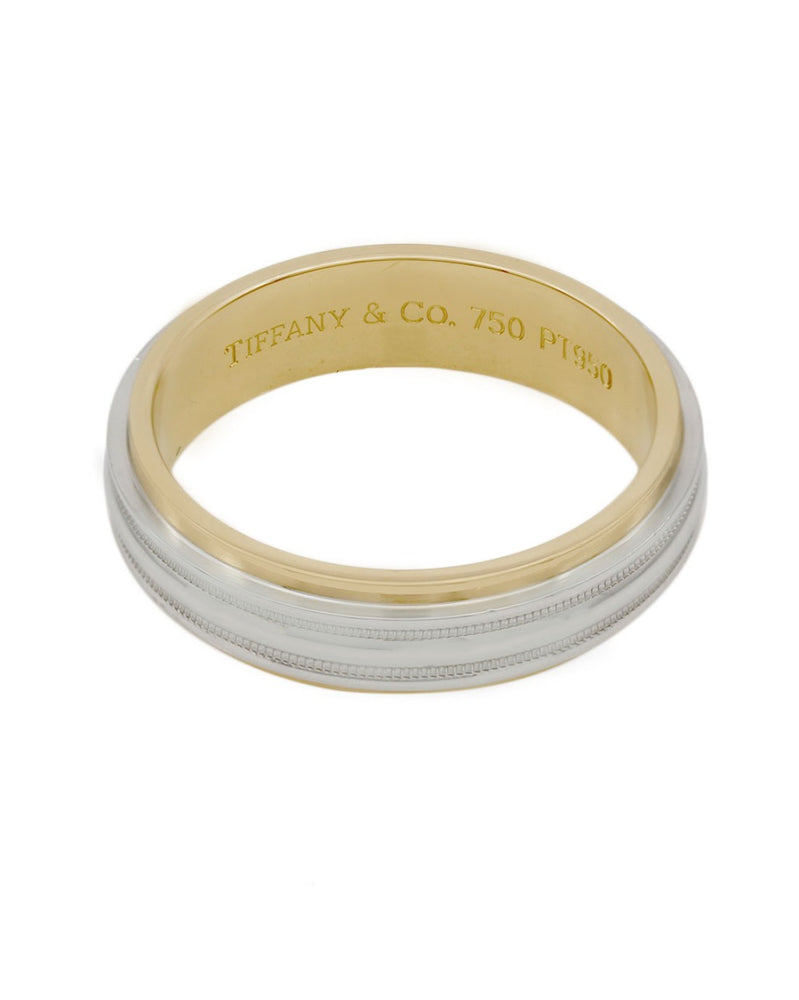 Tiffany & Co. Gentlemans Wedding Band in Gold and Platinum