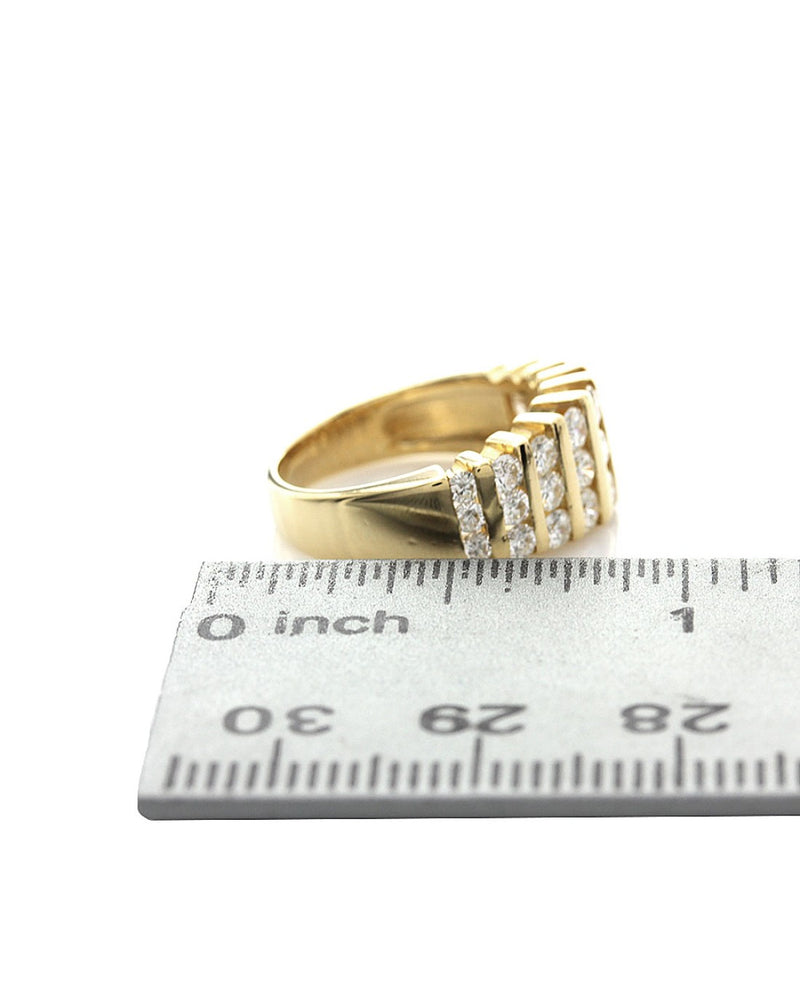 9 Row Bar Set Diamond Tapered Band