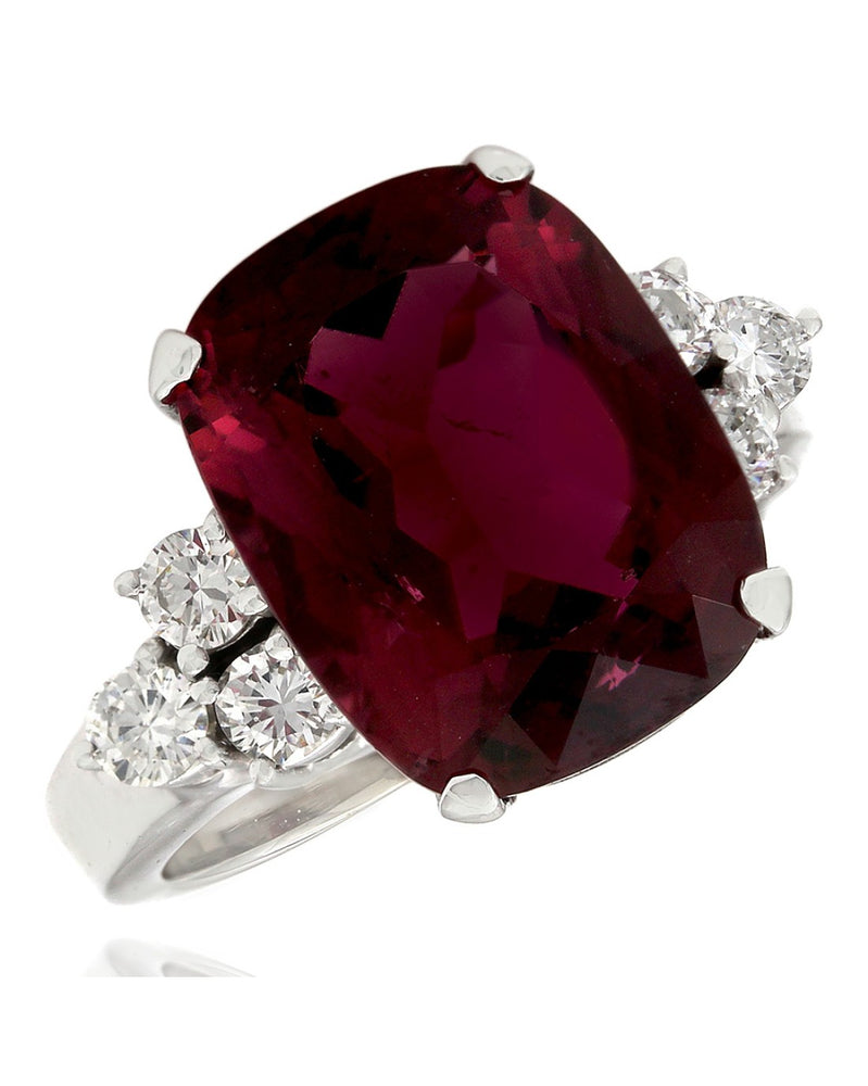 Pink Tourmaline and Diamond Fashion Ring