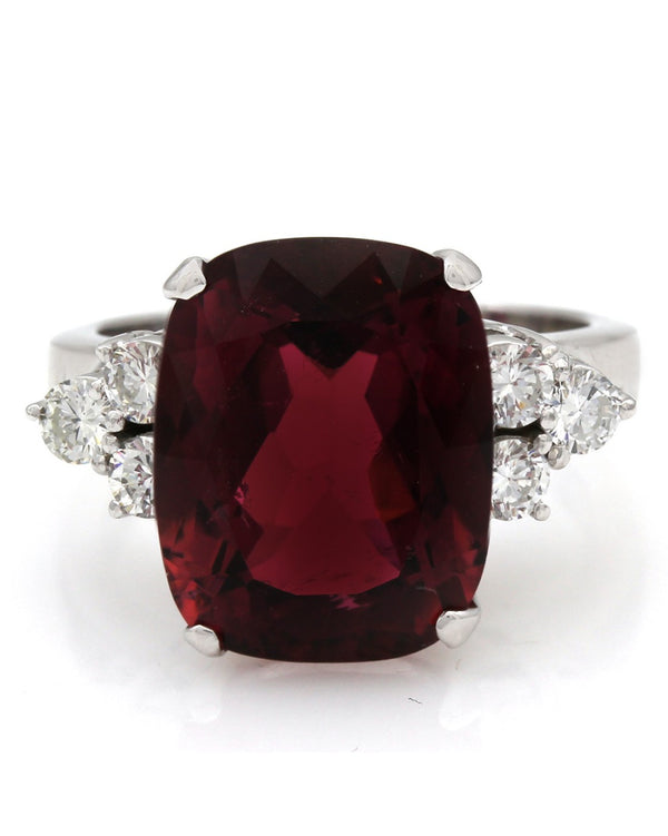 Pink Tourmaline and Diamond Fashion Ring