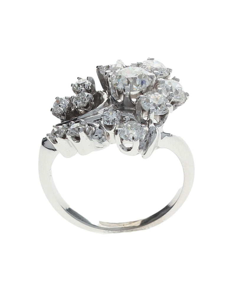 European Diamond Cluster Ring