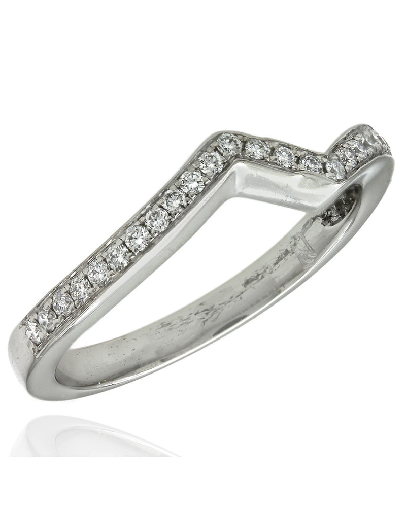 Diamond Pave Ring Guard in Platinum