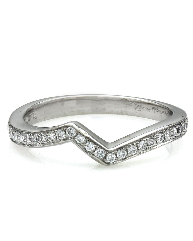 Diamond Pave Ring Guard in Platinum