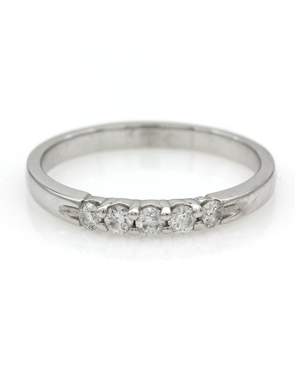 5 Stone Diamond Band Ring