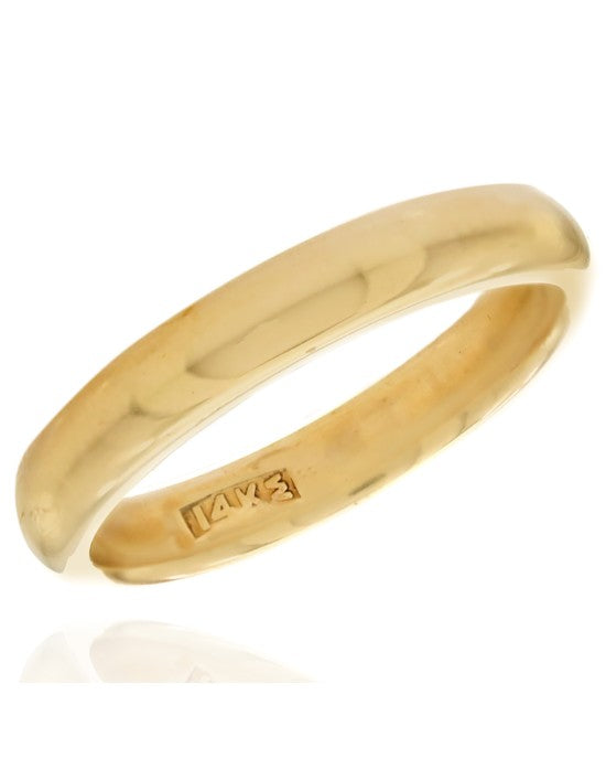 Comfort Wedding Band in Yellow Gold