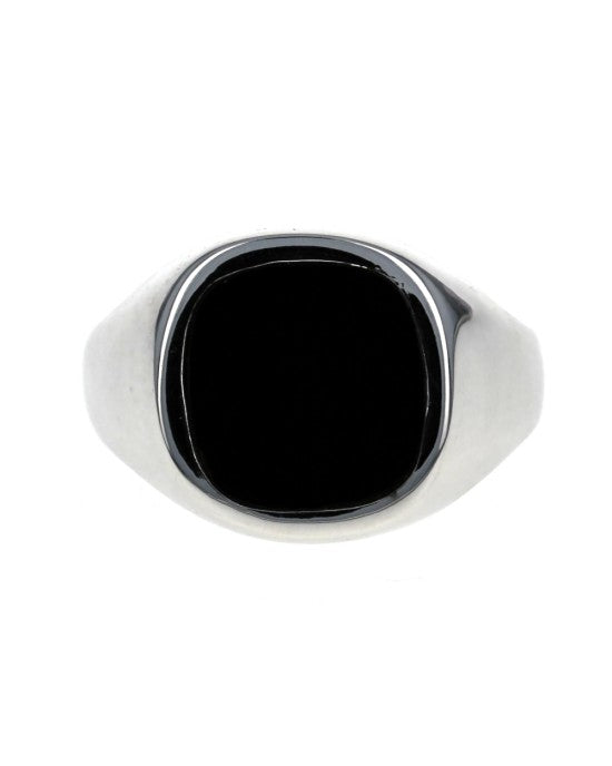 Gentleman's Black Onyx Inlay Ring