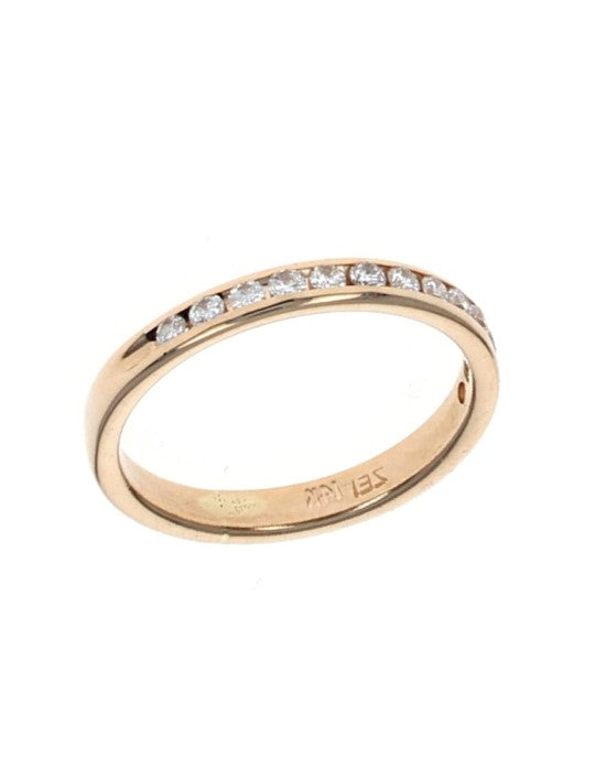 Diamond Band Ring in Yellow Gold