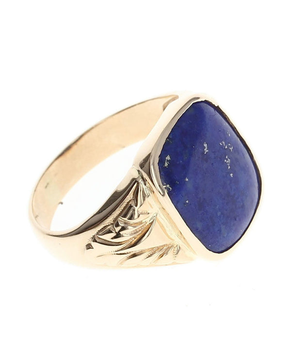 Gentlemans Lapis Tapered Ring