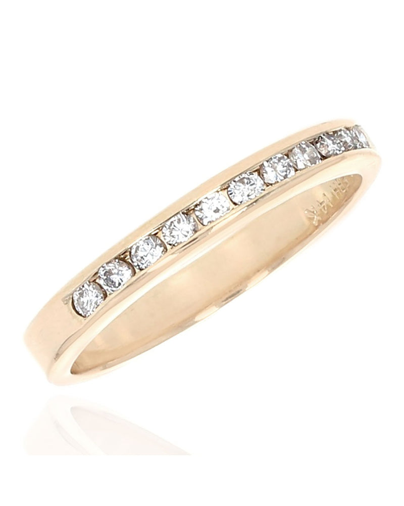 Diamond Thin Band in Gold