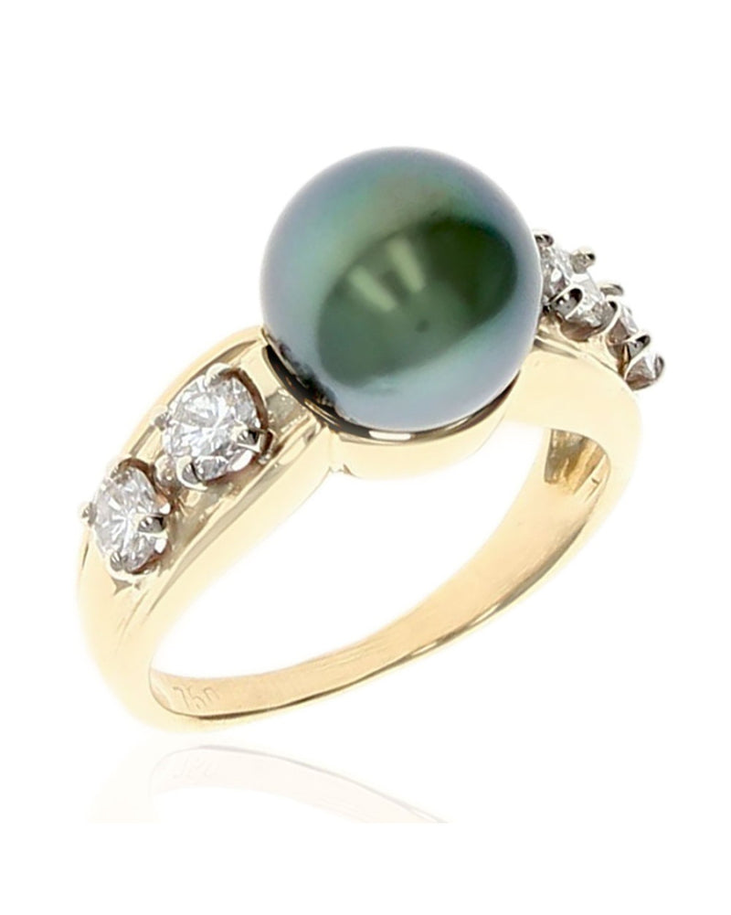 South Sea Pearl and Diamond Ring